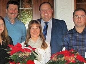 Unser Bild zeigt (von links) Juniorchefin Anna-Lena Burger, Ludwig Thurn, Stefanie Erl, Inhaber und Geschäftsführer Werner Burger sowie Jürgen Geier. Foto: Klaus-Peter Wulf