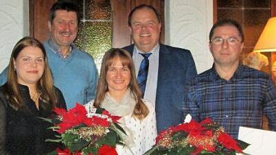 Unser Bild zeigt (von links) Juniorchefin Anna-Lena Burger, Ludwig Thurn, Stefanie Erl, Inhaber und Geschäftsführer Werner Burger sowie Jürgen Geier. Foto: Klaus-Peter Wulf