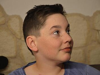 Der zwölfjährige Jakob Conrads aus Niederndorf blickt zuversichtlich in die Zukunft.  Fotos: Bernhard Panzer