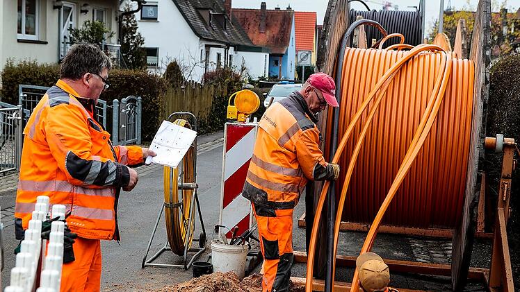 Glasfaserausbau in der Gartenstadt.