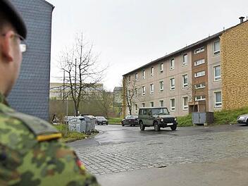 Neue Bauten sollen den Gebäudebestand im Bereich der alten Saaleck-Kaserne ergänzen. Foto: Arkadius Guzy