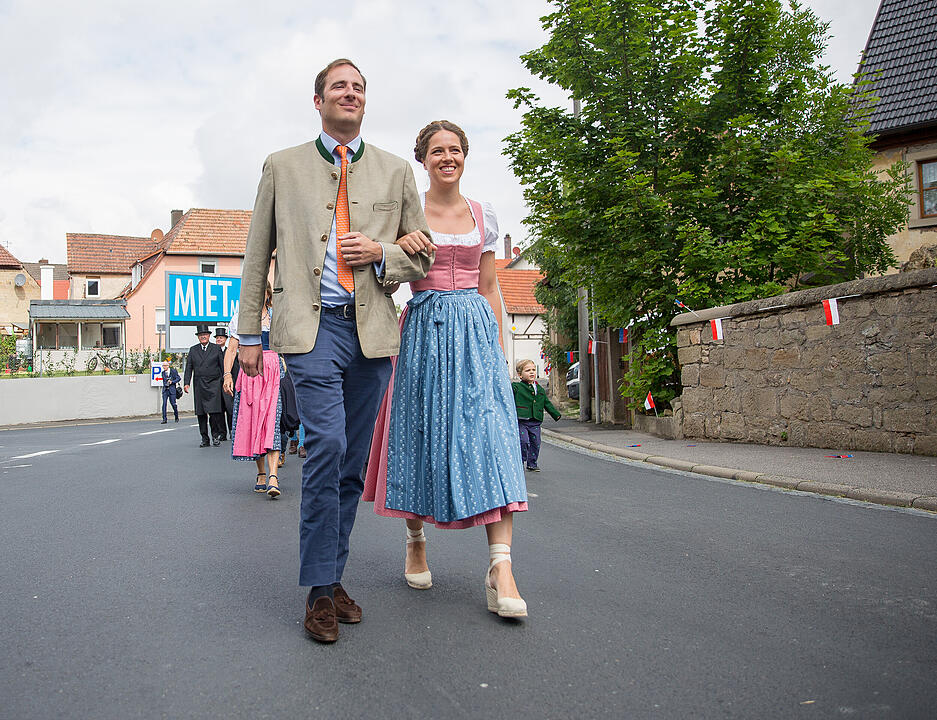 Heimf&uuml;hrung der Braut des F&uuml;rsten Castell-R&uuml;denhausen