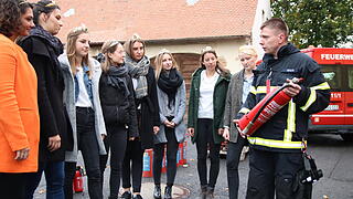 Prinzessinnen bei Feuerwehr