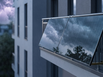 Balkonkraftwerke bei Gewitter: