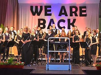 Das große Blasorchester des Musikvereins gestaltete ein gelungenes Konzert.