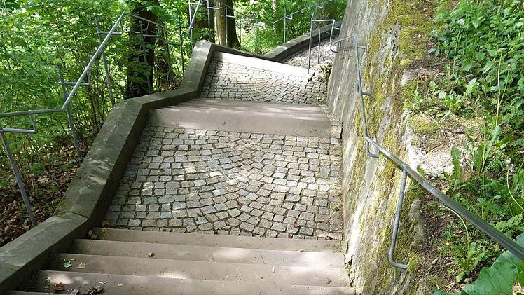 Treppenaufgang zur Veste CoburgFoto: Jochen Berger