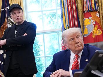 Mit US-Pr&auml;sident Donald Trump (rechts) wei&szlig; Elon Musk einen m&auml;chtigen Mitstreiter an seiner Seite.