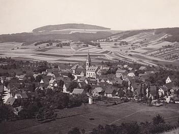Ortsansicht von Obereschenbach aus den 1920er Jahren.  Foto: Josef Kirchner