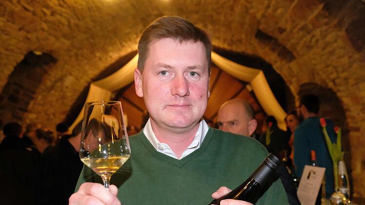 Neu auf der Weinmesse war Winzer Florian Förg. Foto: Gerd Schaar