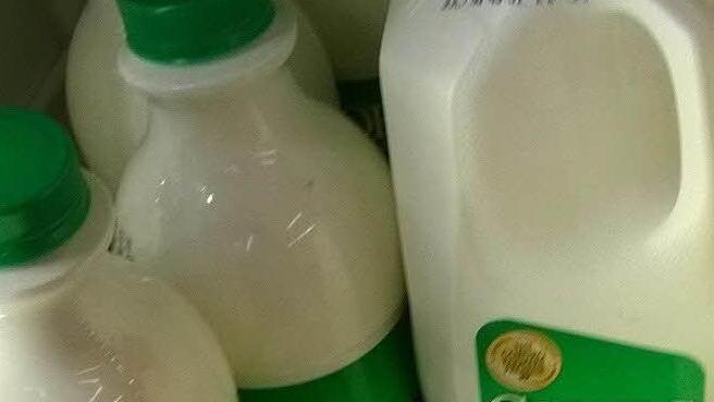 Coburg-Milch im Supermarktregal in den USA. Foto: Christian Rausch