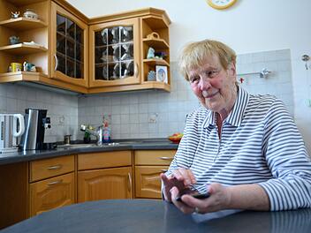 Blinde Patientin Renate S.