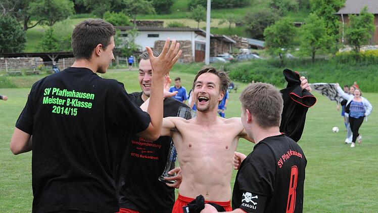 Der SV Pfaffenhausen ist Meister in der B-Klasse Rhön 2. Foto: Hopf