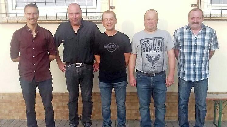Beim ATSV Thonberg wurde ein neues fünfköpfiges Führungsteam gewählt. Im Bild (von links): Markus Häublein, Ralf Dorfschäfer, Thilo Degenbeck, Gerd Würfel und Hans-Dieter Spindler.