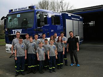 Richtig stark ist die Jugendgruppe des THW in Haßfurt, die auch in diesem Jahr wieder Neuzugänge verbuchen konnte. Foto: Sabine Weinbeer