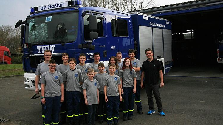 Richtig stark ist die Jugendgruppe des THW in Haßfurt, die auch in diesem Jahr wieder Neuzugänge verbuchen konnte. Foto: Sabine Weinbeer