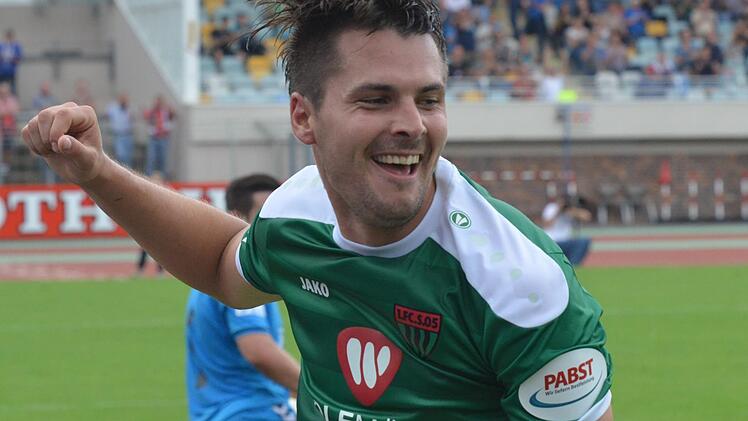 Hier noch im Trikot des FC Schweinfurt, bald aber wieder f&uuml;r den FC Eintracht Bamberg aktiv: Nicolas G&ouml;rtler Wetterich