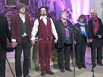 Der Viergesang mit Franz Josef Saam und "Boxgalopp" bei einem gemeinsamen Auftritt in der Klosterkirche 2016  Fotos: Mike Wuttke/privat