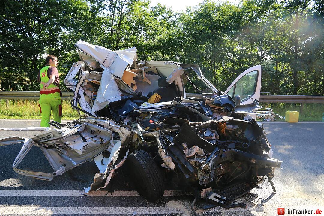 Schwerer Unfall auf der B505 bei Hirschaid