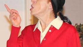 Christine Brauer auf der Bühne