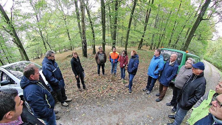 Einen längeren Rundgang durch den Wald absolvierten die Mitglieder des Maßbacher Gemeinderates und ließen sich dabei von den Försterinnen der Forstbetriebsgemeinschaft Bad Neustadt an der Saale ausführlich informieren. Danach verabschiedeten sie im Feuerwehrgerätehaus Poppenlauer den Jahresbetriebsplan 2018. Dieter Britz