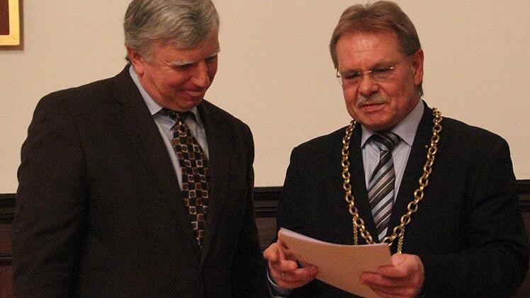 Bei der Ehrung von Hermann Zeuß. Foto: Marco Meißner