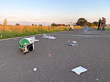 Die Unfallstelle auf der BA&nbsp;25