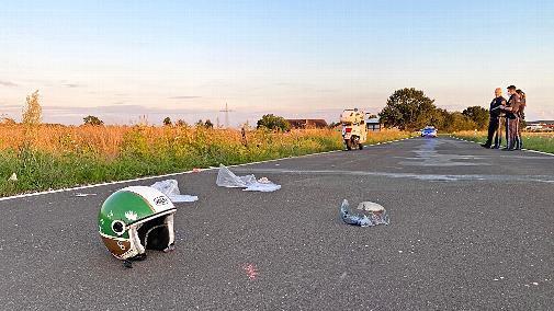 Die Unfallstelle auf der BA&nbsp;25