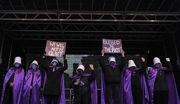 Demonstration gegen sexualisierte Gewalt gegen Frauen