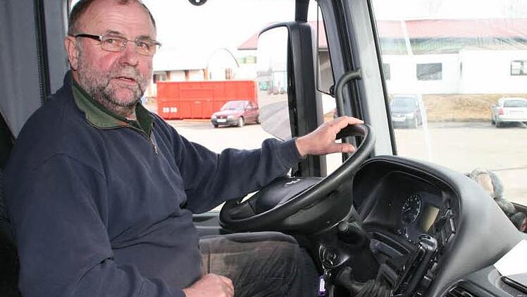 Die   Politik spielt nicht  mit  offenen Karten, sagt  der Thurnauer  Rainer Vogel, Delegierter des  Landesverbands der Transportunternehmer.