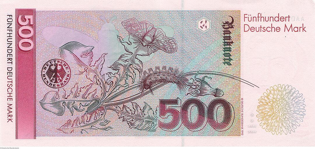 Deutsche Mark - Banknoten ab 1990