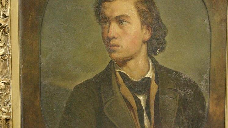 Restaurierungsbedürftig: Erhardt Koenig schuf 1854 dieses Porträt des damals 18-jährigen Max Brückner.Foto: Puppenmuseum Coburg
