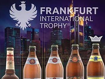Auf dem Siegerplakat der "Frankfurt International Trophy" sind alle prämierten Biere der Brauerei Greif abgebildet. Foto: PR