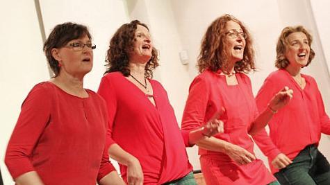 "Take Fives" schöne Stimmen und großartige Songs begeisterten auch das Lichtenfelser Publikum. Foto: Gerda Völk