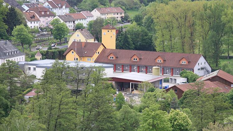 Das Feuerwehrhaus vom Kran aus. Foto: Ralf Ruppert
