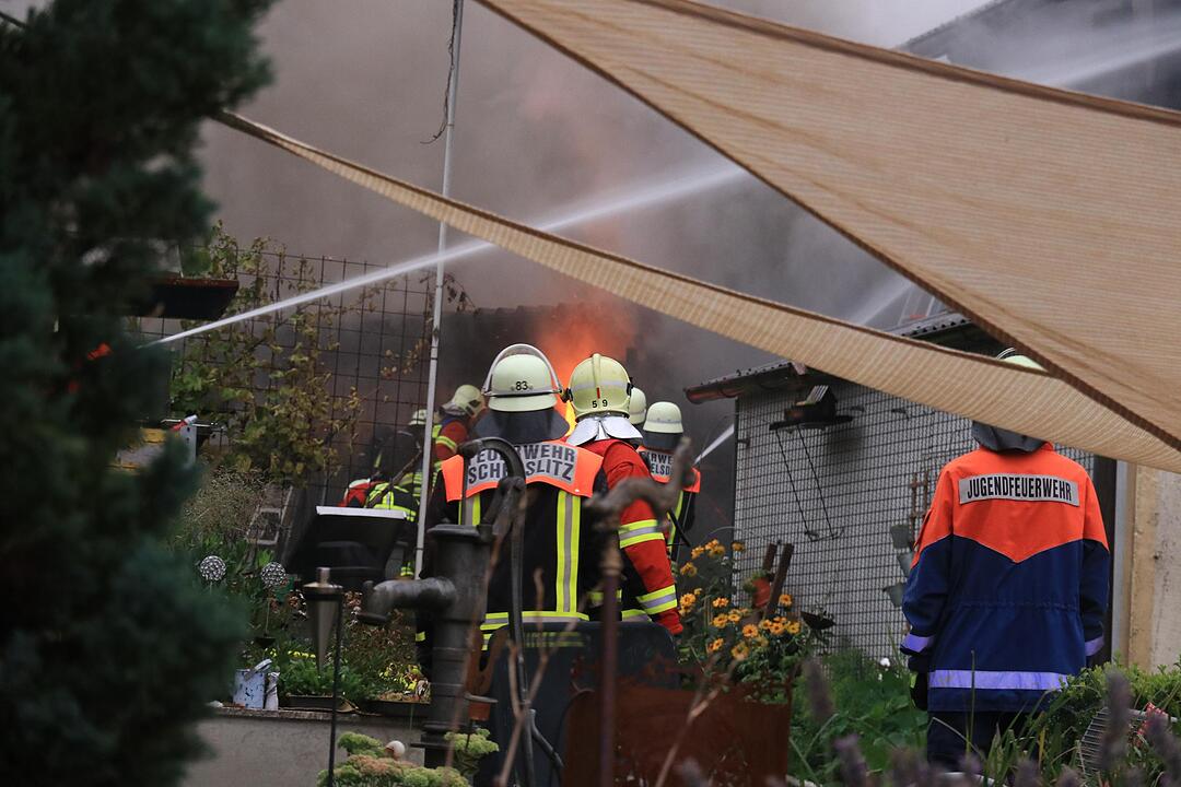 Werkstatt im Gemeindegebiet Scheßlitz geht in Flammen auf