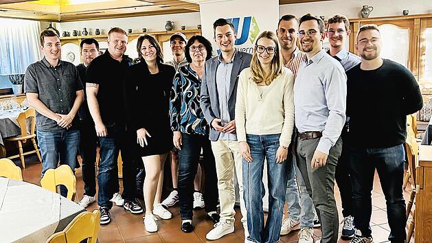 Der neu gew&auml;hlte JU-Kreisvorstand.