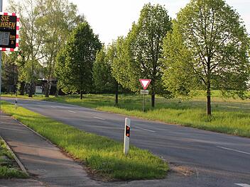 Das geplante Baugebiet Wethäcker in Hörblach wird es nicht geben. Wo jetzt noch eine Baumreihe die Großlangheimer Straße begleitet, könnte vielleicht eine Einzelbebauung für vier Häuser entstehen. Foto: Pfannes