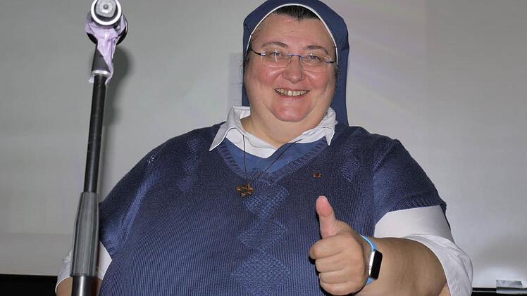 Schwester Teresa Zukic wie man sie kennt: freudestrahlend und voller Zuversicht. Foto: Pauline Lindner