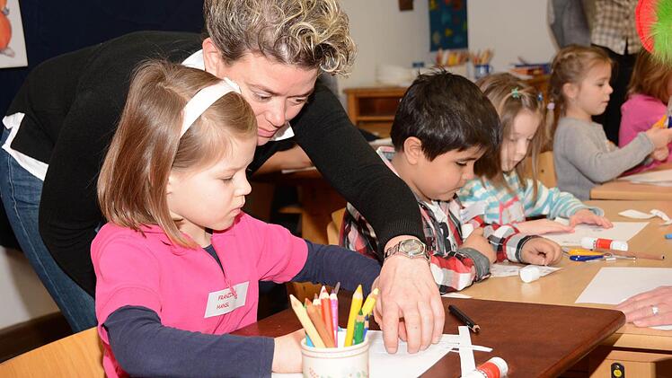 "Schule spielen" in der Theodor-Heublein-Grundschule Melkendorf  Foto: Dagmar Besand