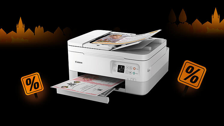 Zur Black Week im Angebot bei expert: Multifunktionsdrucker PIXMA TS7451a von Canon für nur 89 Euro