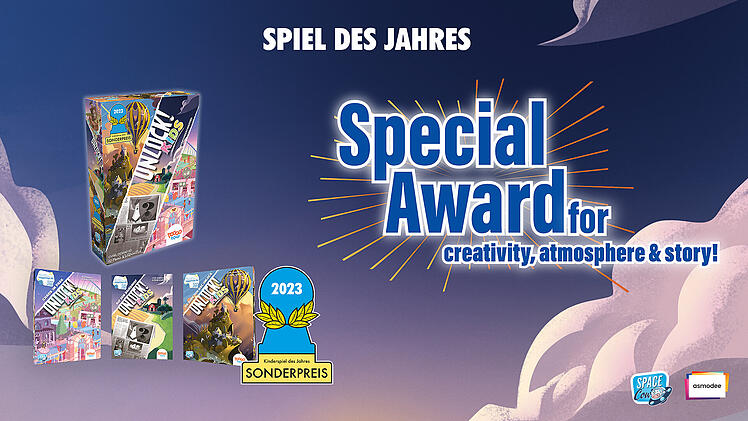 Spiel des Jahres 2023 - Sonderpreis für die Unlock-Reihe