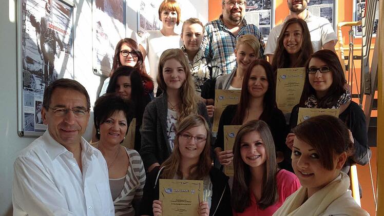 Die Schulbeste war Nadia Spindler (vorne rechts).  Foto: Heike Schülein