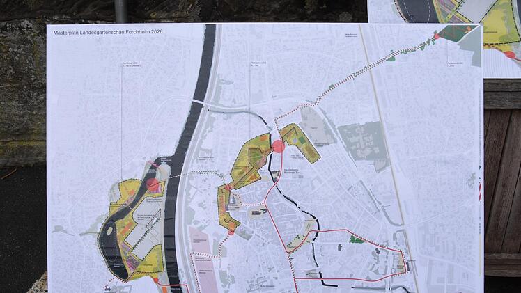 Der Plan der Landesgartenschau. Von Sportinsel über Stadtpark bis hin zum Kellerwald.