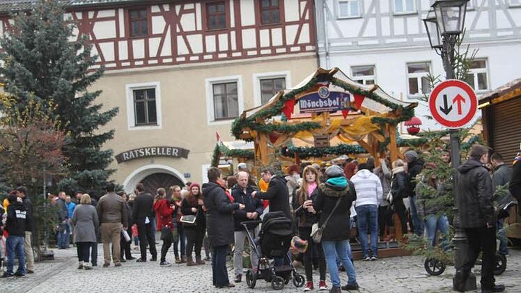 Impressionen vom weihnachtlichen Frühschoppen in Kulmbach 2015. Foto: Sonny Adam