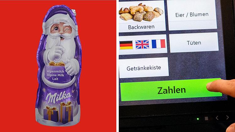Milka: Verstecktes Weihnachtsmann-Etikett sorgt f&uuml;r Unmut