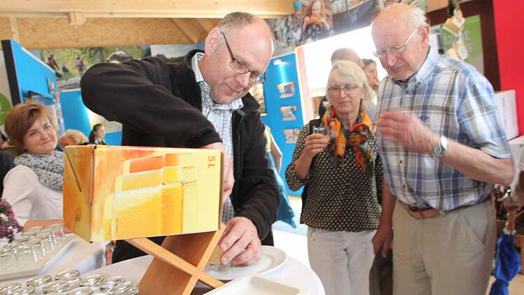 Neudrossenfeld setzt im Regionalpavillon der Landesgartenschau in Bayreuth auf Genuss. Foto: Jürgen Gärtner