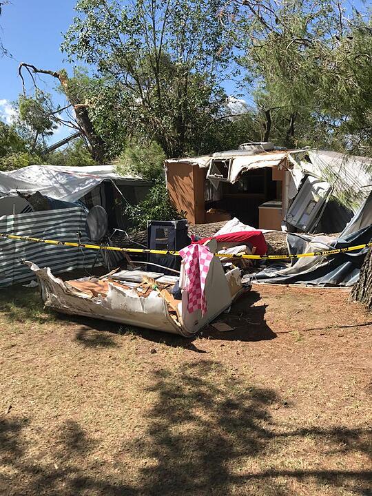 Unwetter über Italien - Verwüstungen auf Campingplatz