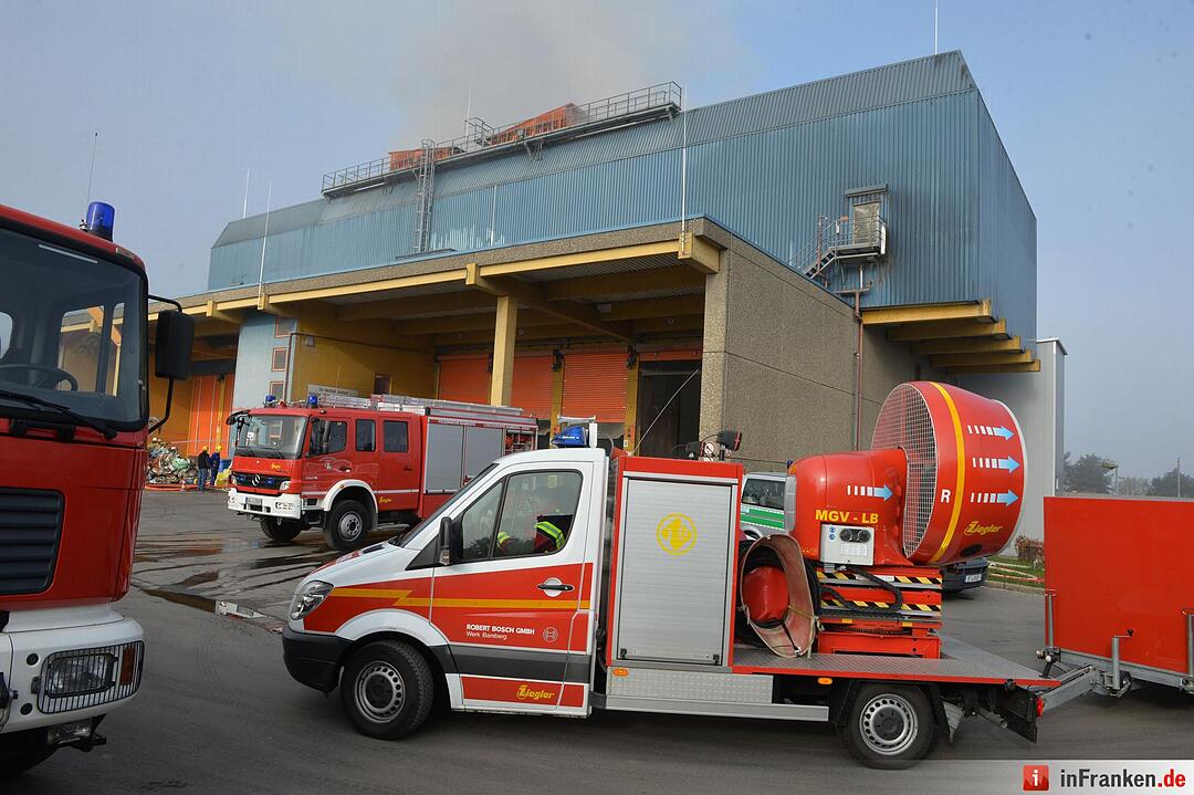 Brand in Müllheizkraftwerk