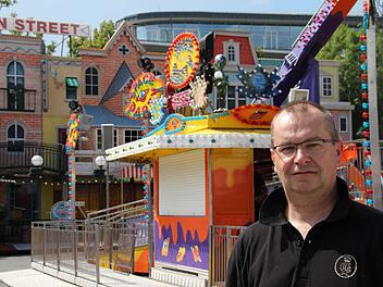 Platzmeister Stefan Schober ist dafür verantwortlich, dass auf dem Festplatz alles passt. Fotos: Simone Bastian