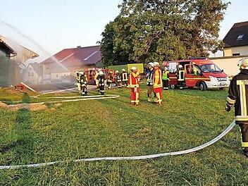 Bei einer Großübung in Traindorf waren die Einsatzkräfte voll gefordert. Foto: privat